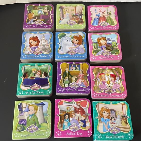 Sophia the First Disney Junior Children’s Mini Board Books Kids lot of 12 - Picture 1 of 7